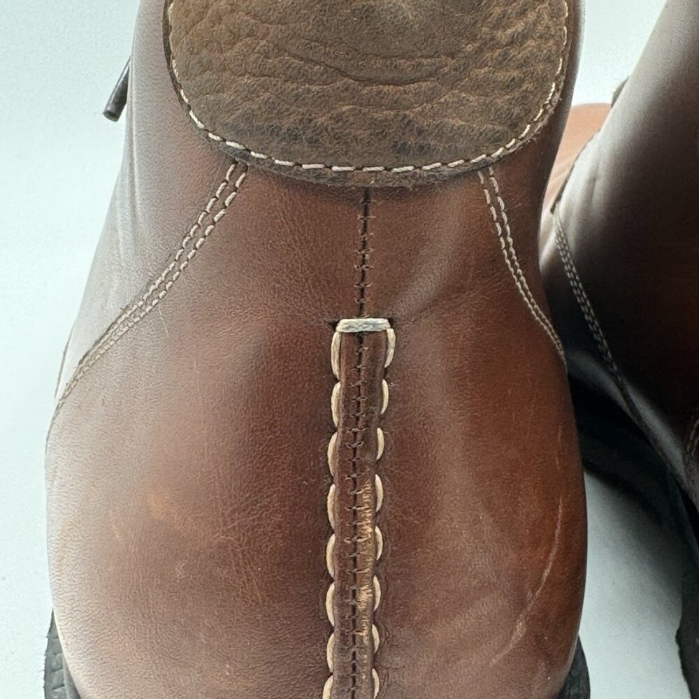 Johnston & Murphy Mens 13 M Copeland Brown Leather Chukka Booties 25-2022 - Picture 5 of 16